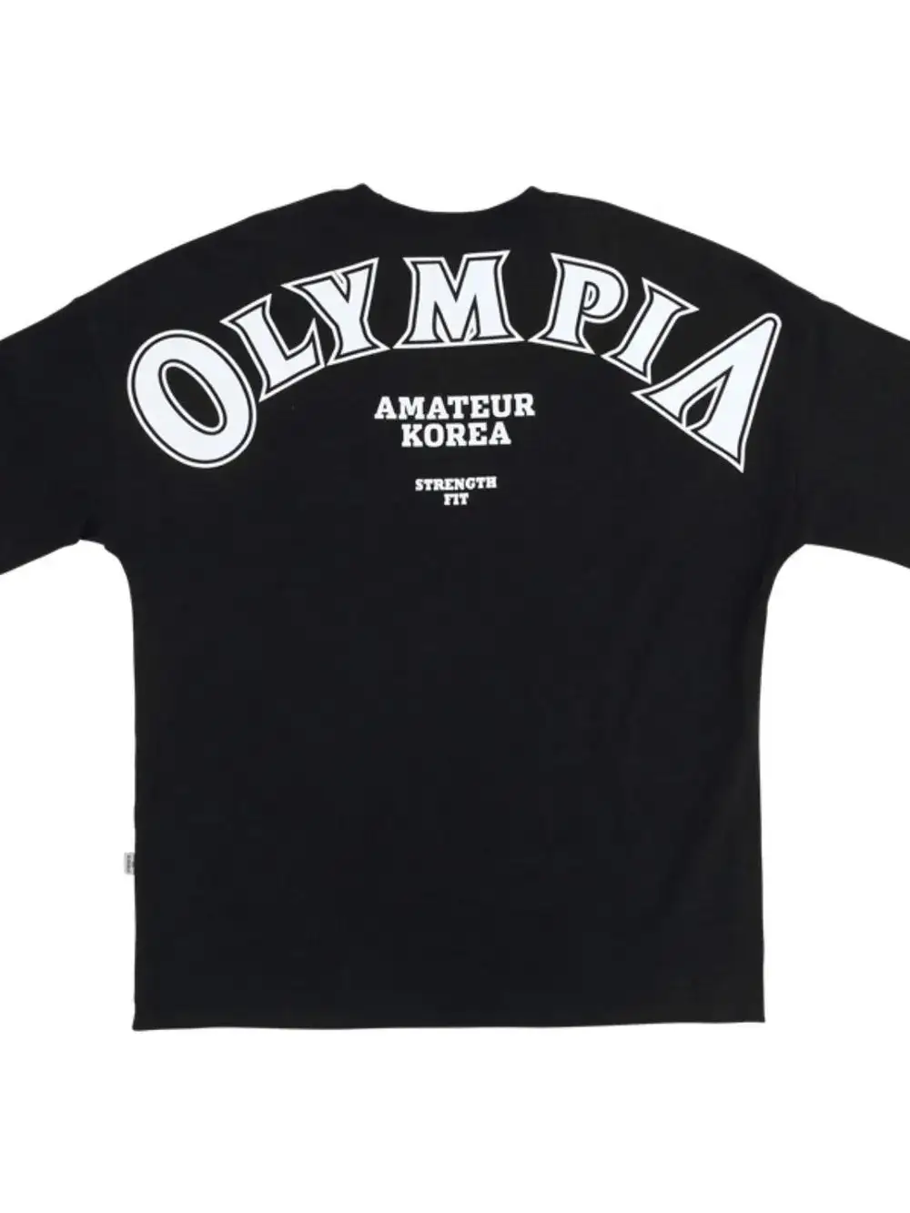 Clean Letter Graphic Crew Neck Tee