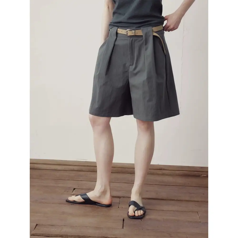Belt Loop Loose Shorts