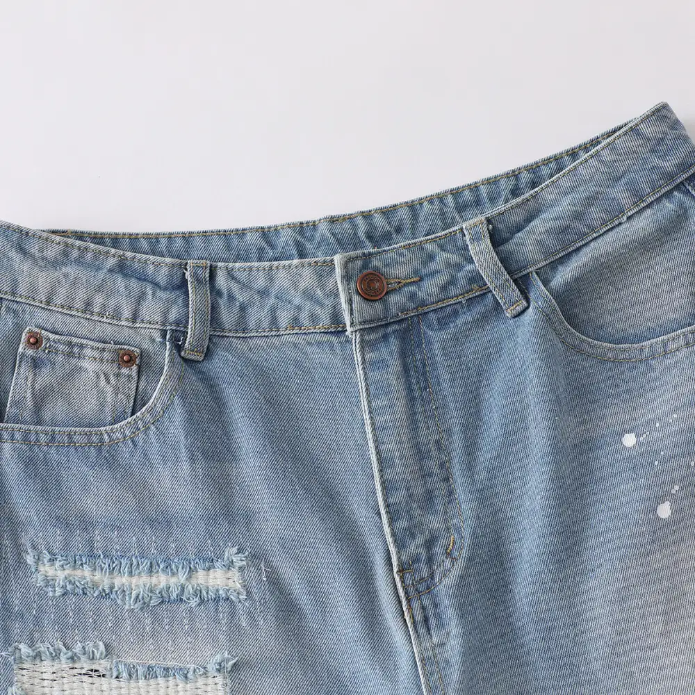 Casual Ripped Denim Jeans