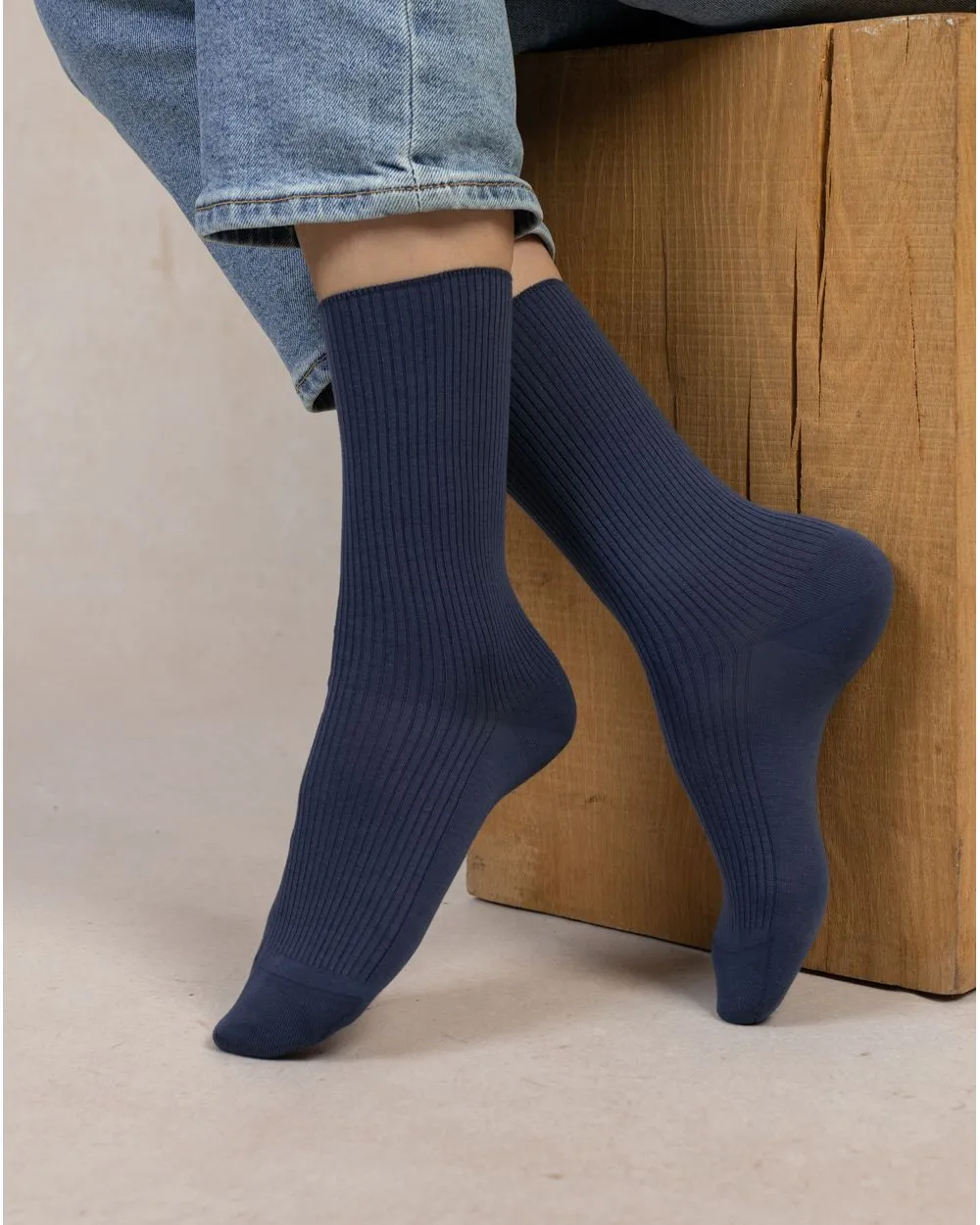 Cotton Ribbed Socks