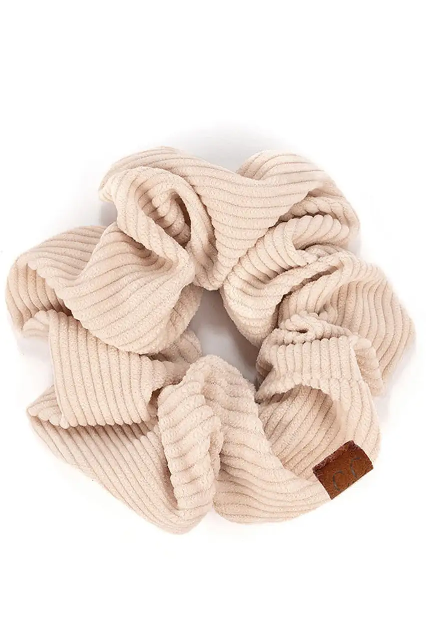 Corduroy Soft Hair Scrunchie
