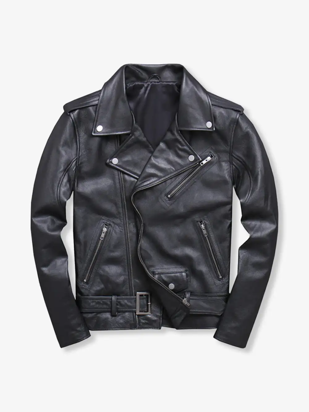 Men's Leather Moto Jacket