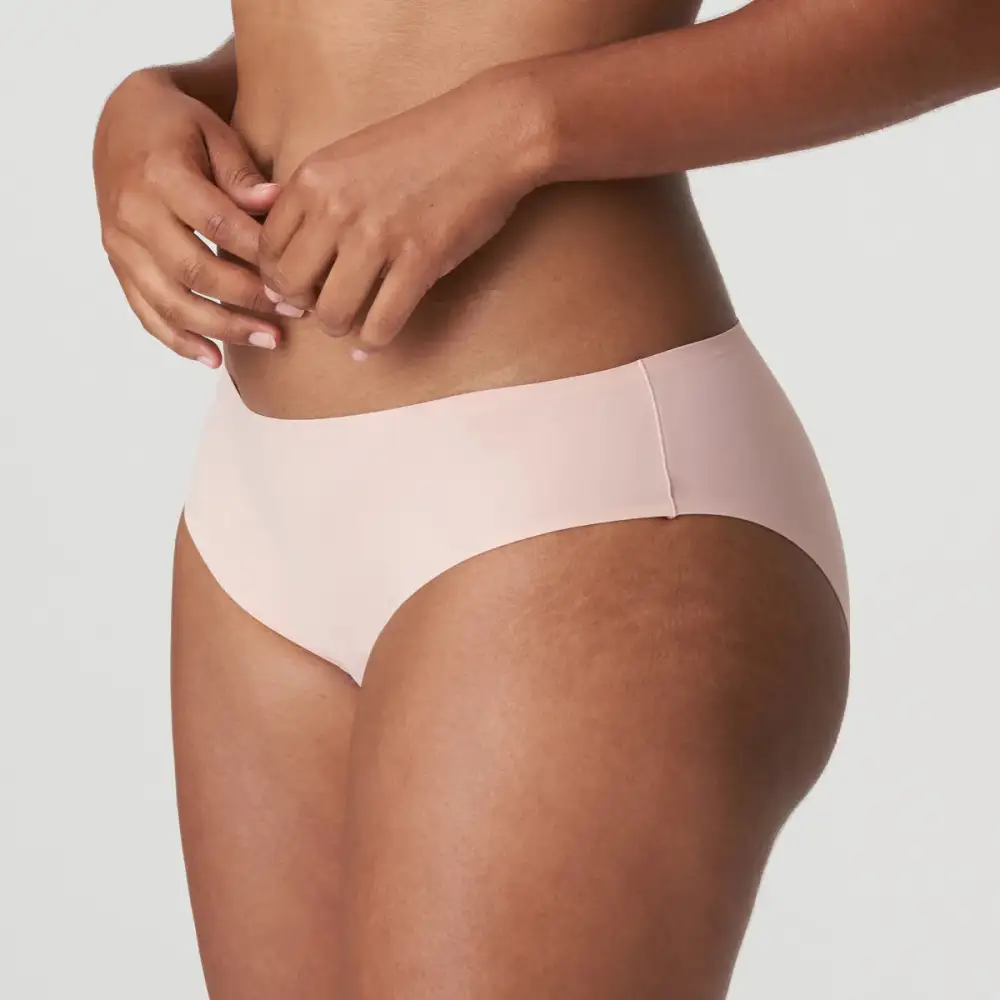 Women's Seamless Bonded Edge Microfiber Cotton Second Skin Lightweight Bikini Panty