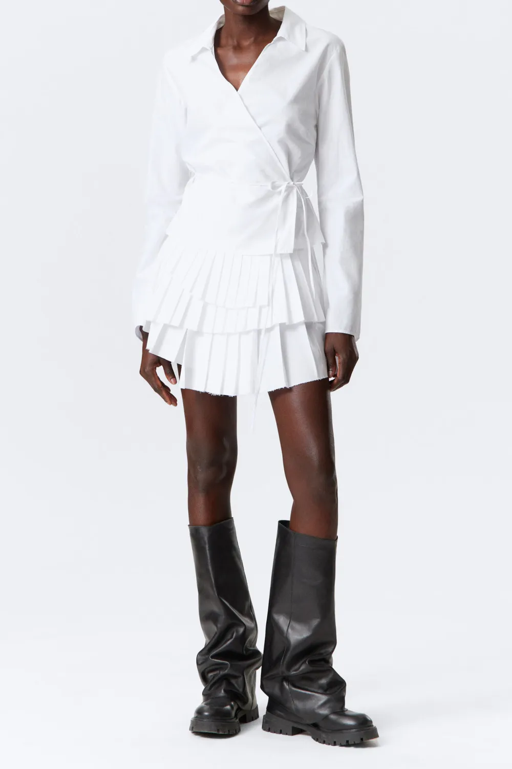 Tied Wrap Long Sleeve Shirt