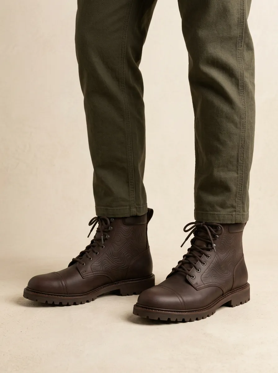 Men's Explorer Topographic Map Work Boots