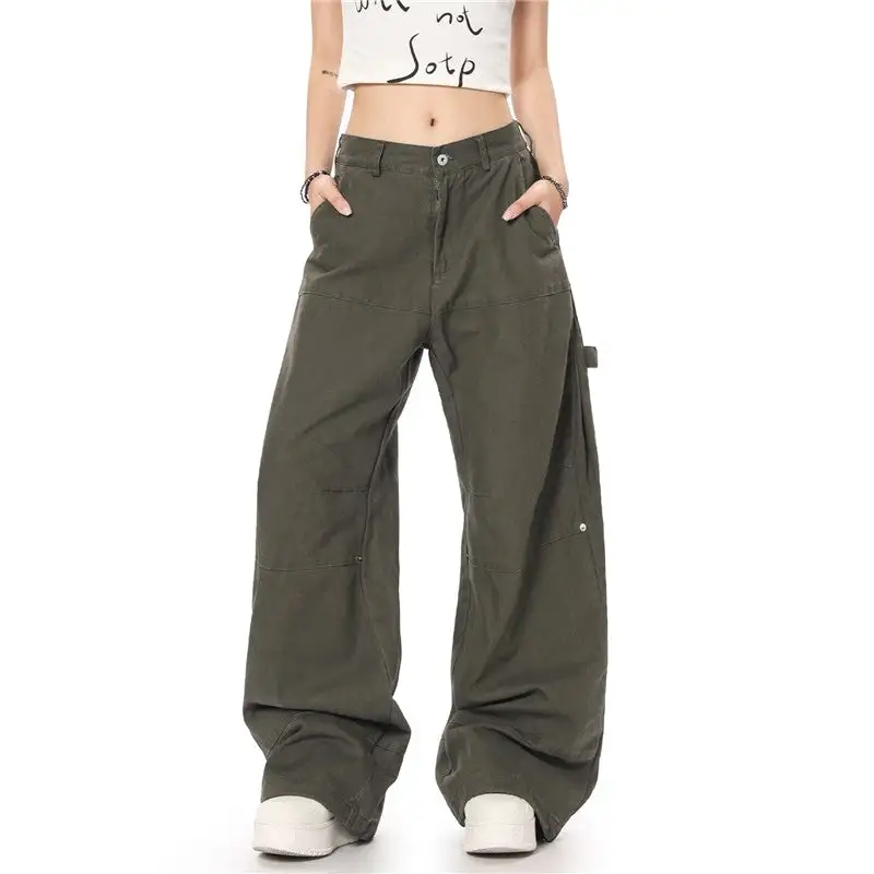 Women's Minimal Wide Leg Loose Fit Pants