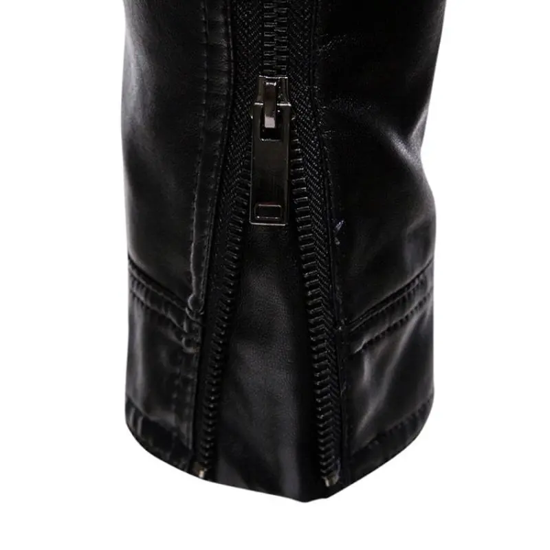 Rugged Pocket Leather Jacket