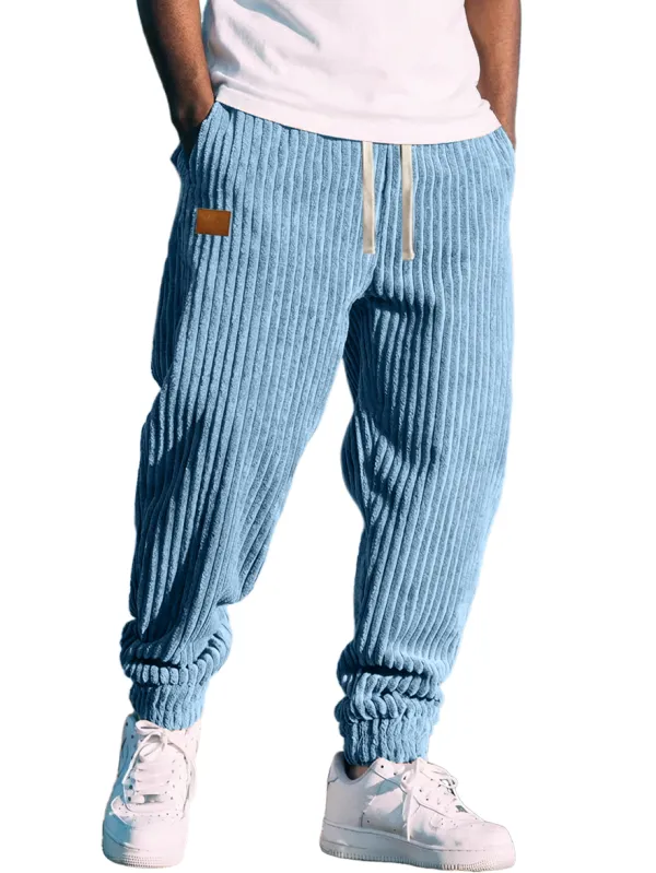 Corduroy Striped Casual Pants