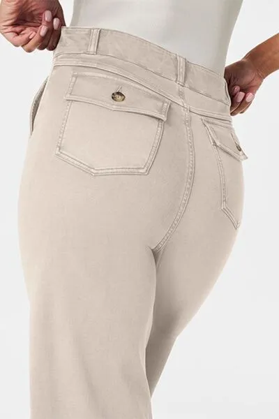 Relaxed High Waist Pocketed Denim Jeans