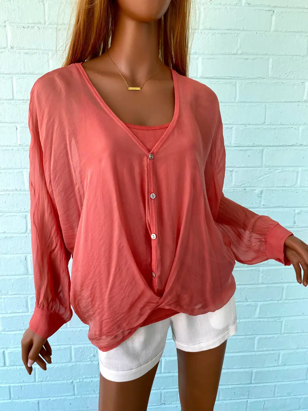 Relaxed Button Blouse