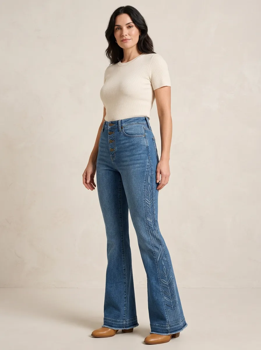Women's High Waist Casual Denim Jeans