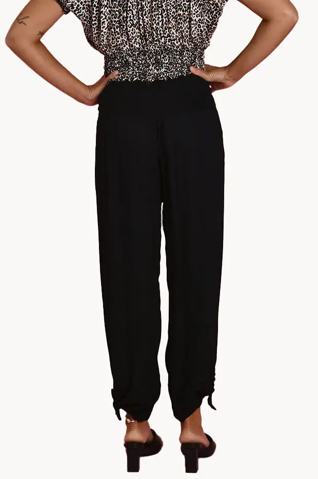Full Length Ruched Waist Pants