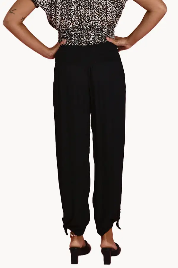 Full Length Ruched Waist Pants