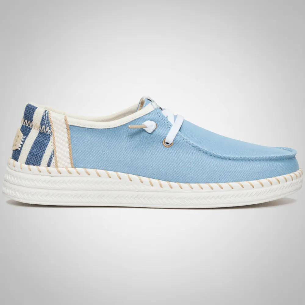 Casual Denim Lace Up Espadrille Shoes For Women