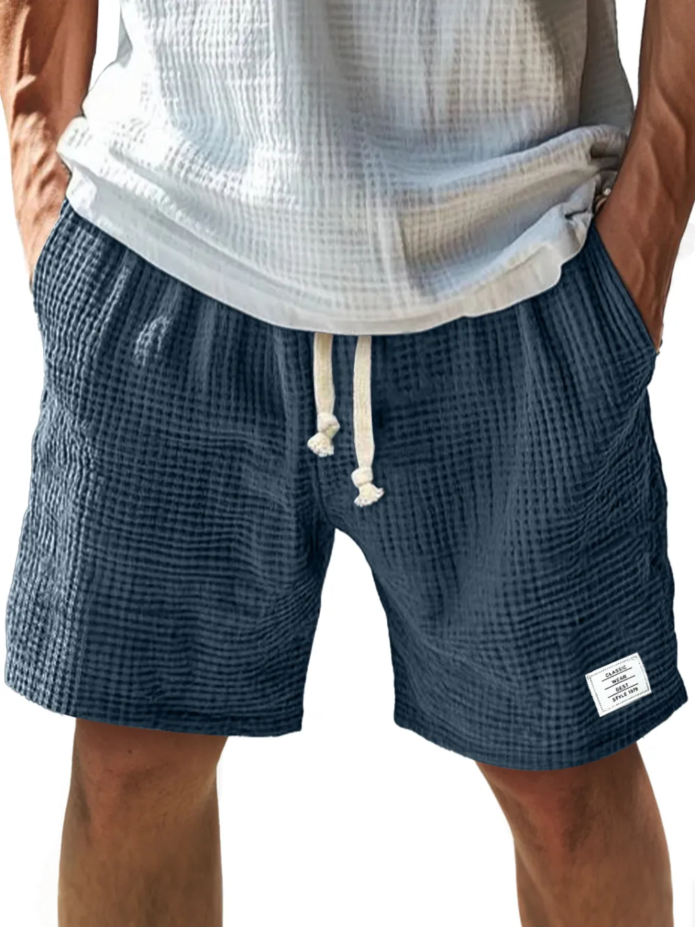 Drawstring Seamed Detail Shorts