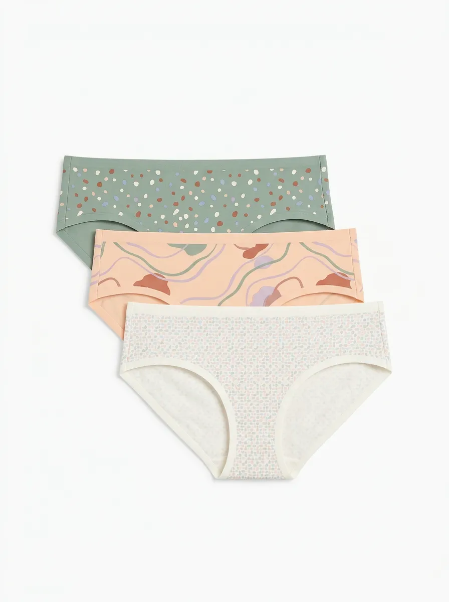 Dot Minimalist Hipster Printed Briefs Three Pack