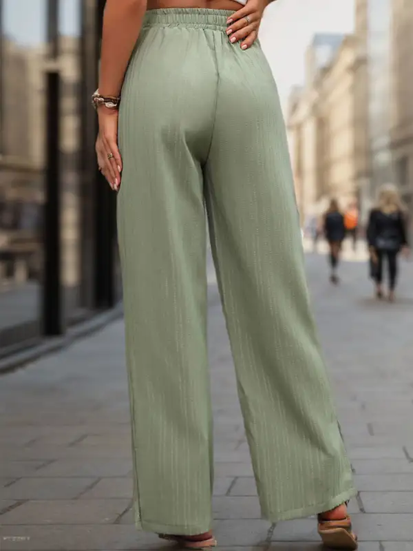 Weekend High Waist Wide Leg Pants