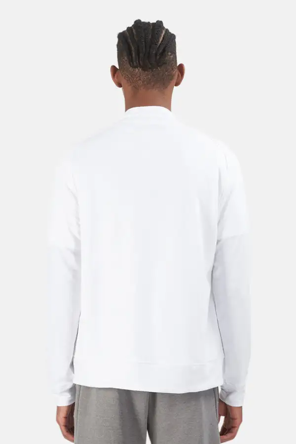 Cotton Ribbed Zip T-Shirt