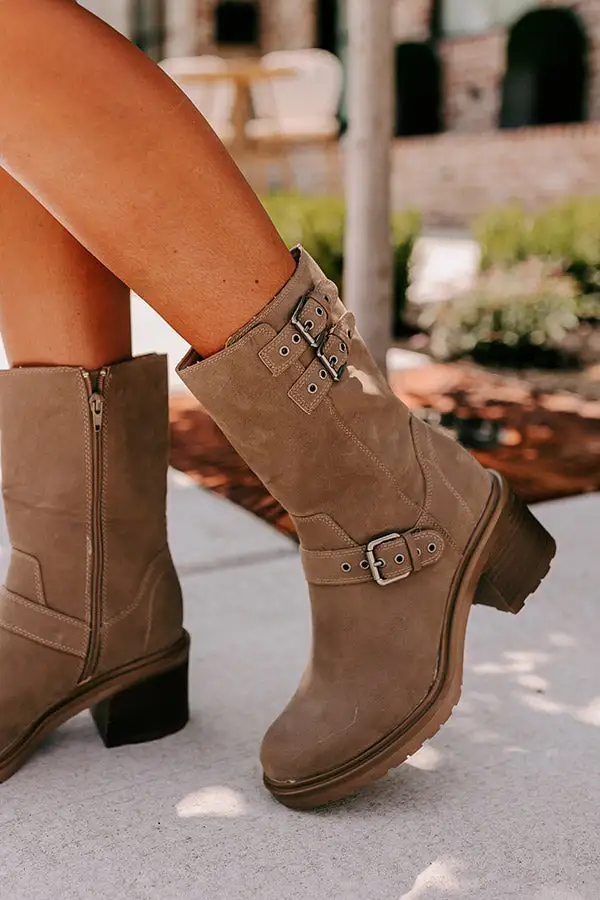 Refined Faux Suede Boots