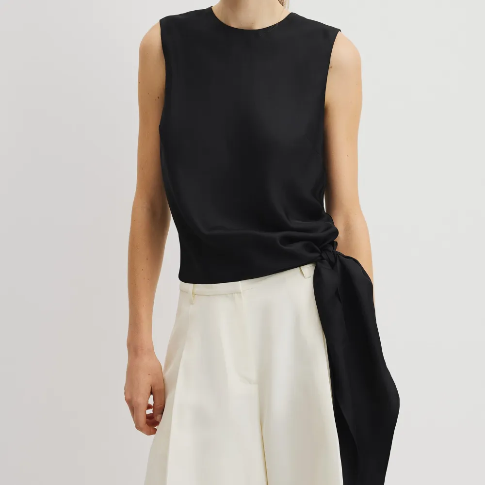 Women's Asymmetric Silk Tank Top