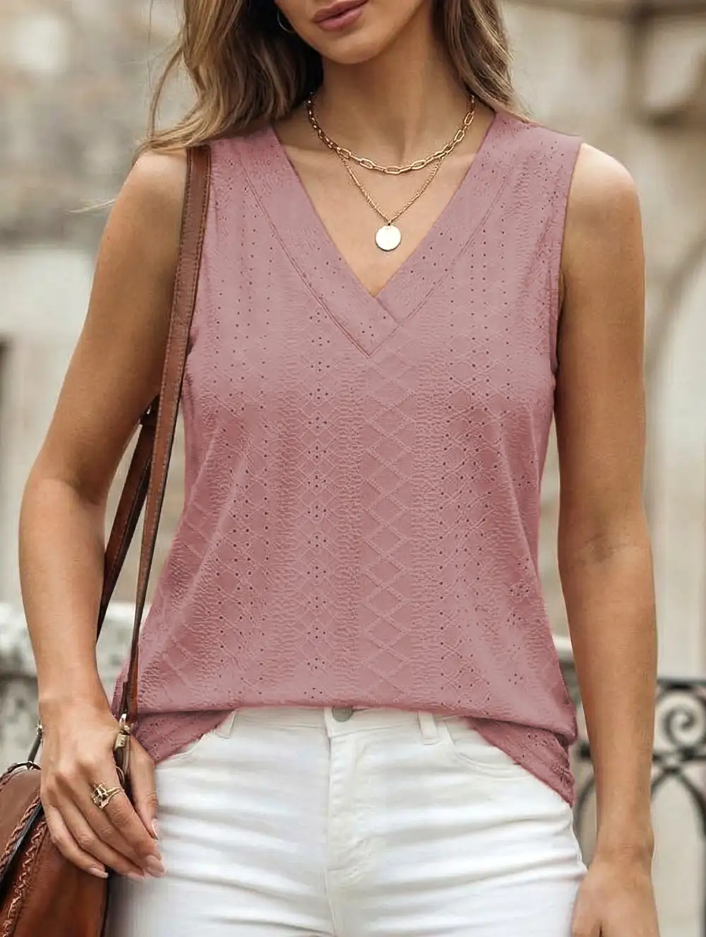 V Neck Loose Vest Top