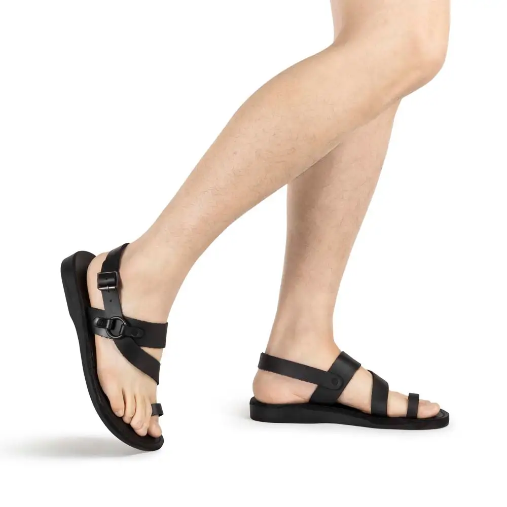 Modern Leather Toe Loop Sandals