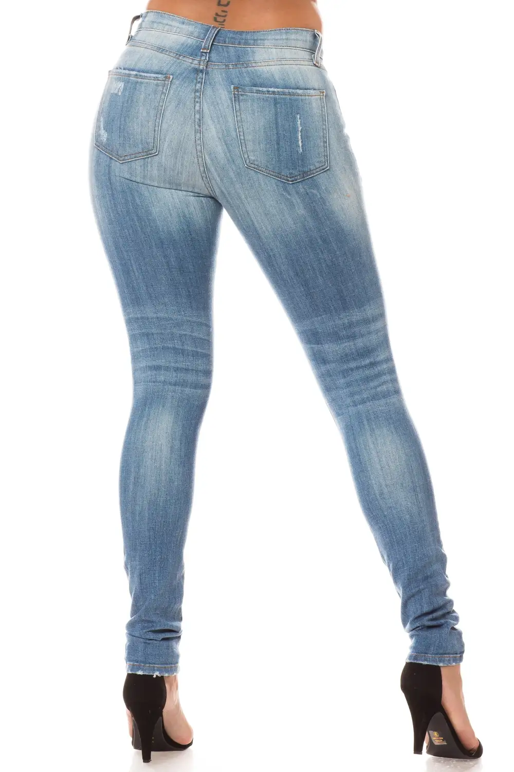 High-Rise Skinny Cargo Jeans