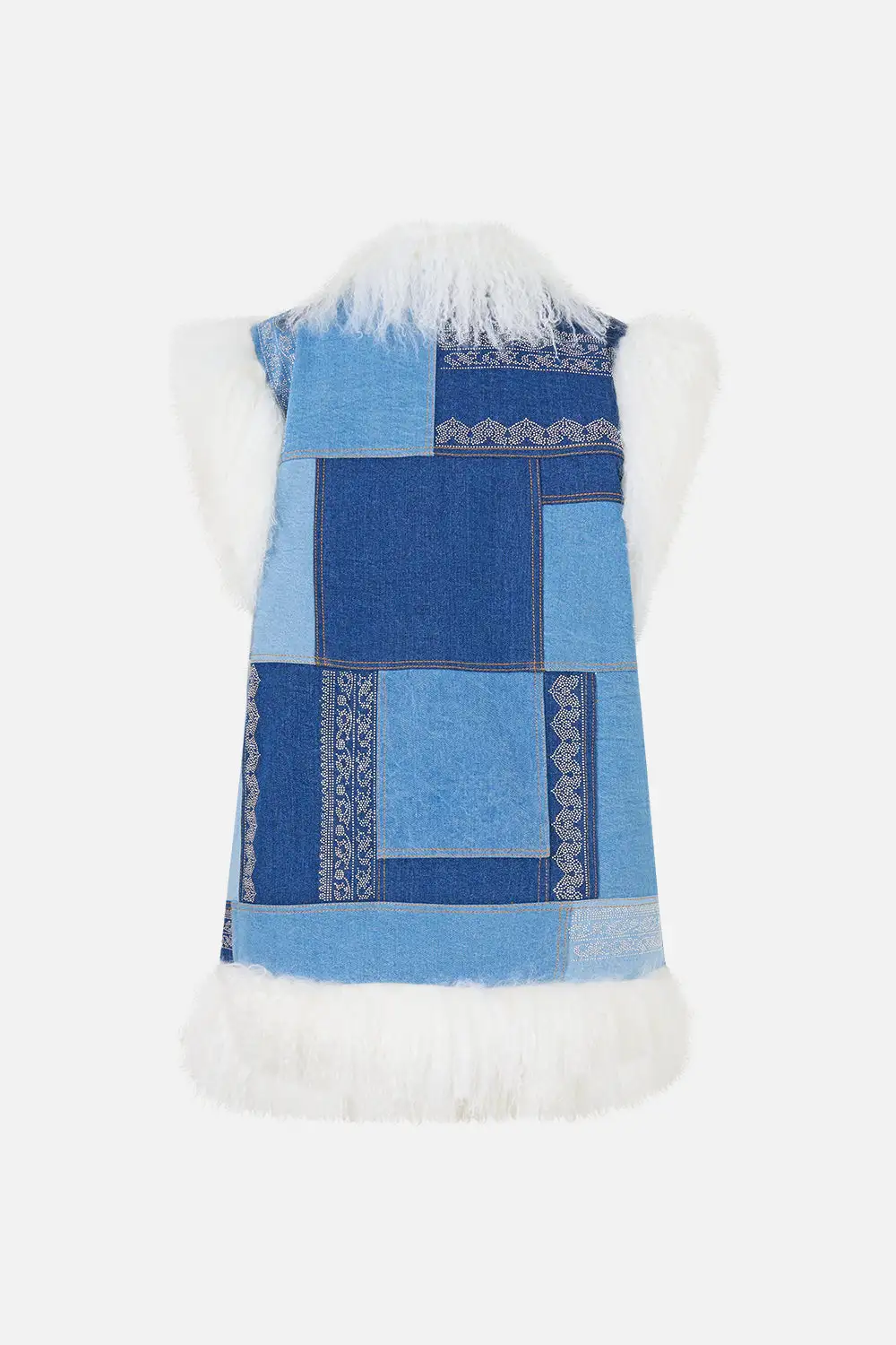 Oversized Shearling Gilet Jacket