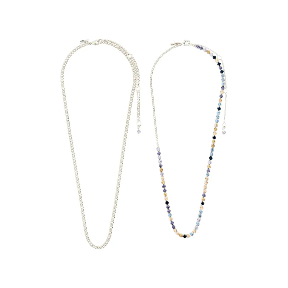 Subtle Crystal Chain Necklace