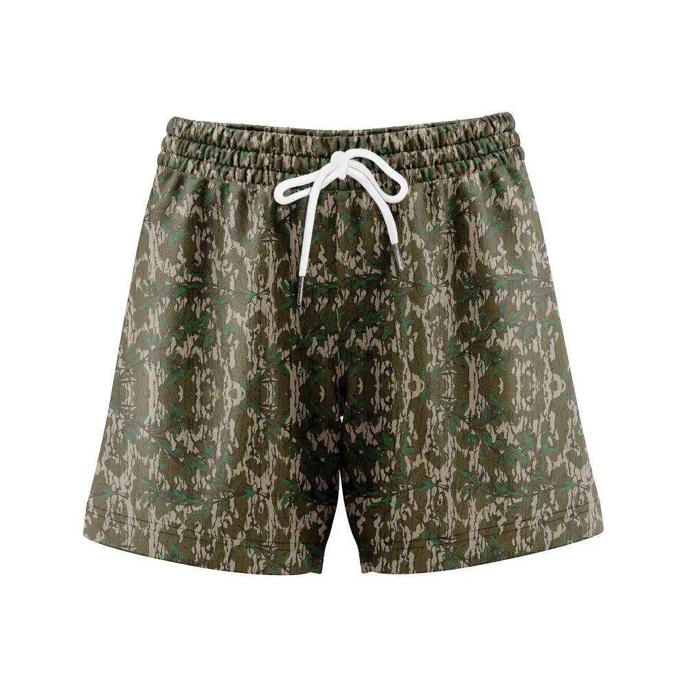 Men's Camo Camo Shorts With 5 Inch Inseam