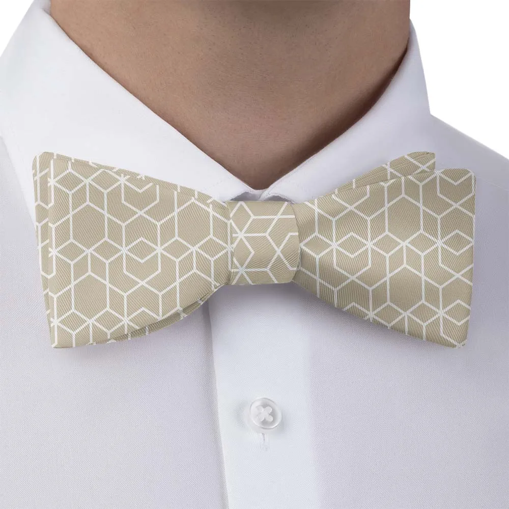 Crystalline Geometric Motif Bow Tie