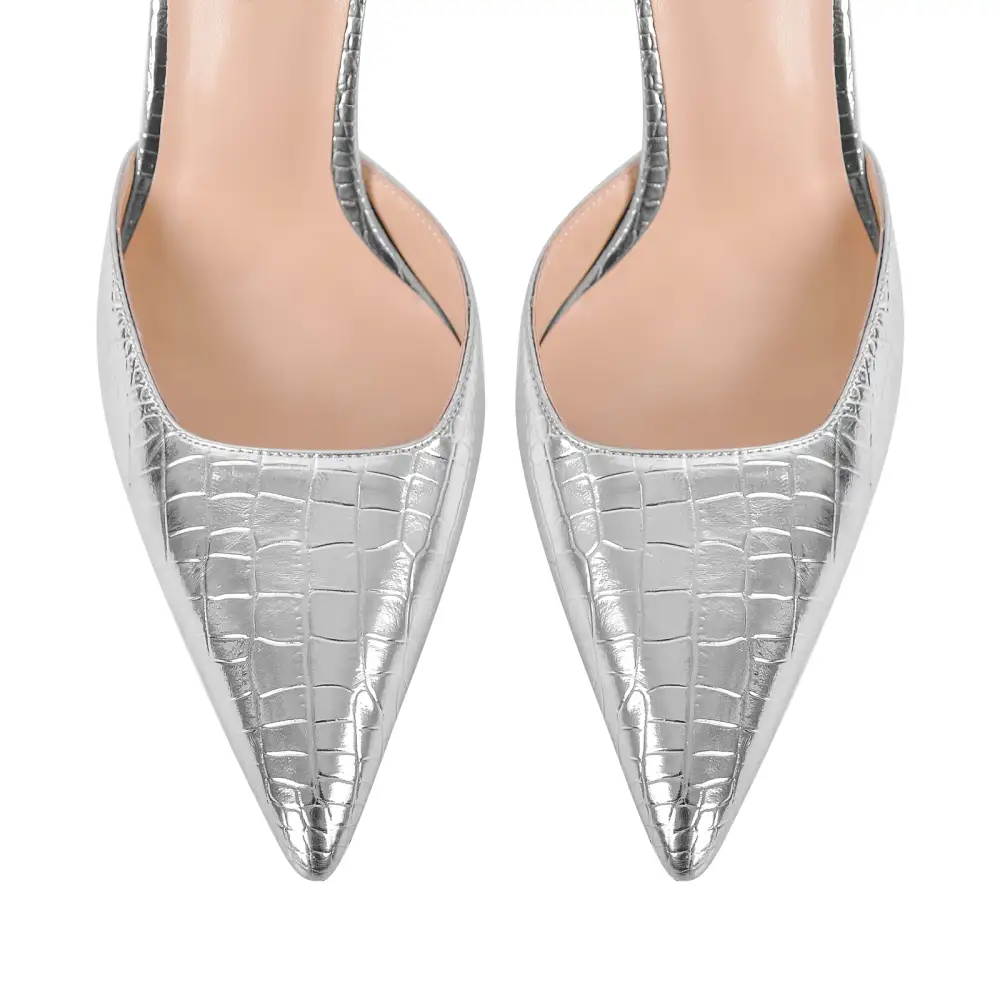 Pointed Toe Stiletto Ankle Strap Pumps