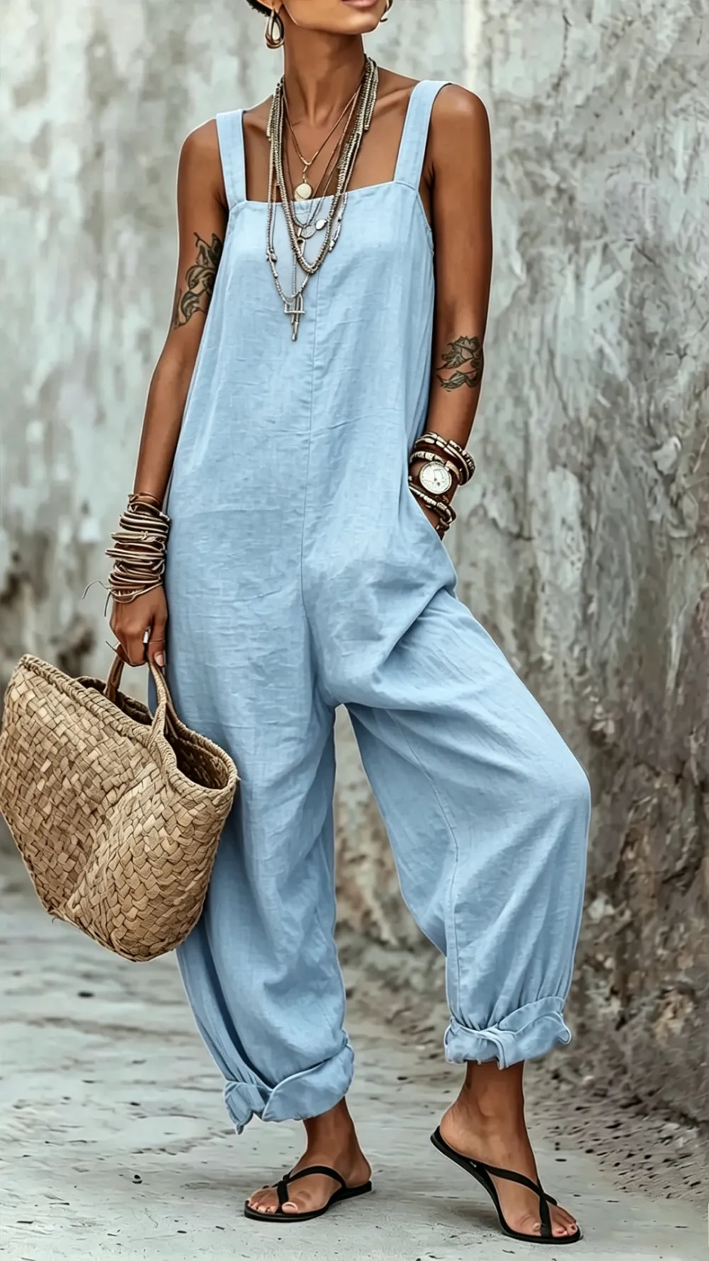 Adjustable Strap Jumpsuit