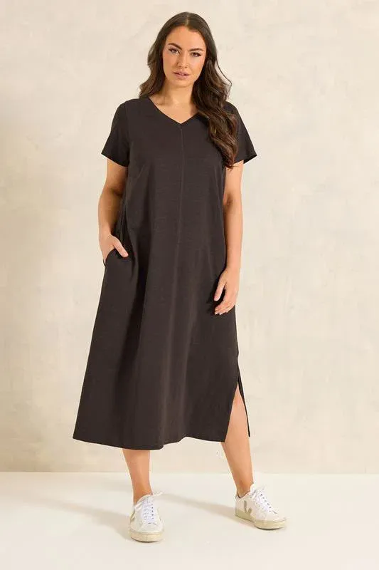 Chocolate Brown Premium Cotton Dress