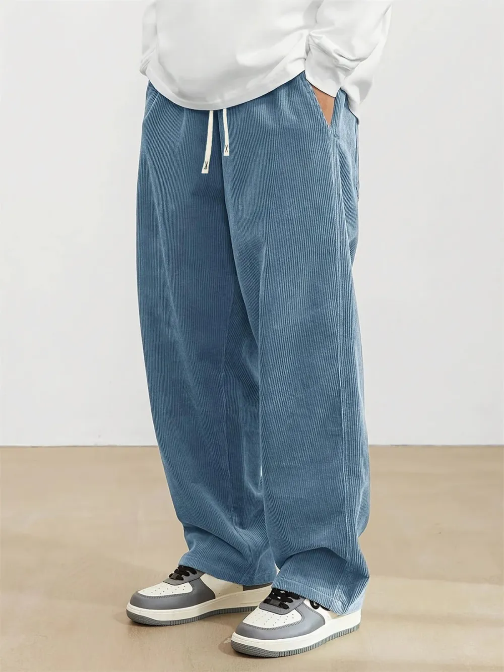 Structured Corduroy Utility Pocket Pants