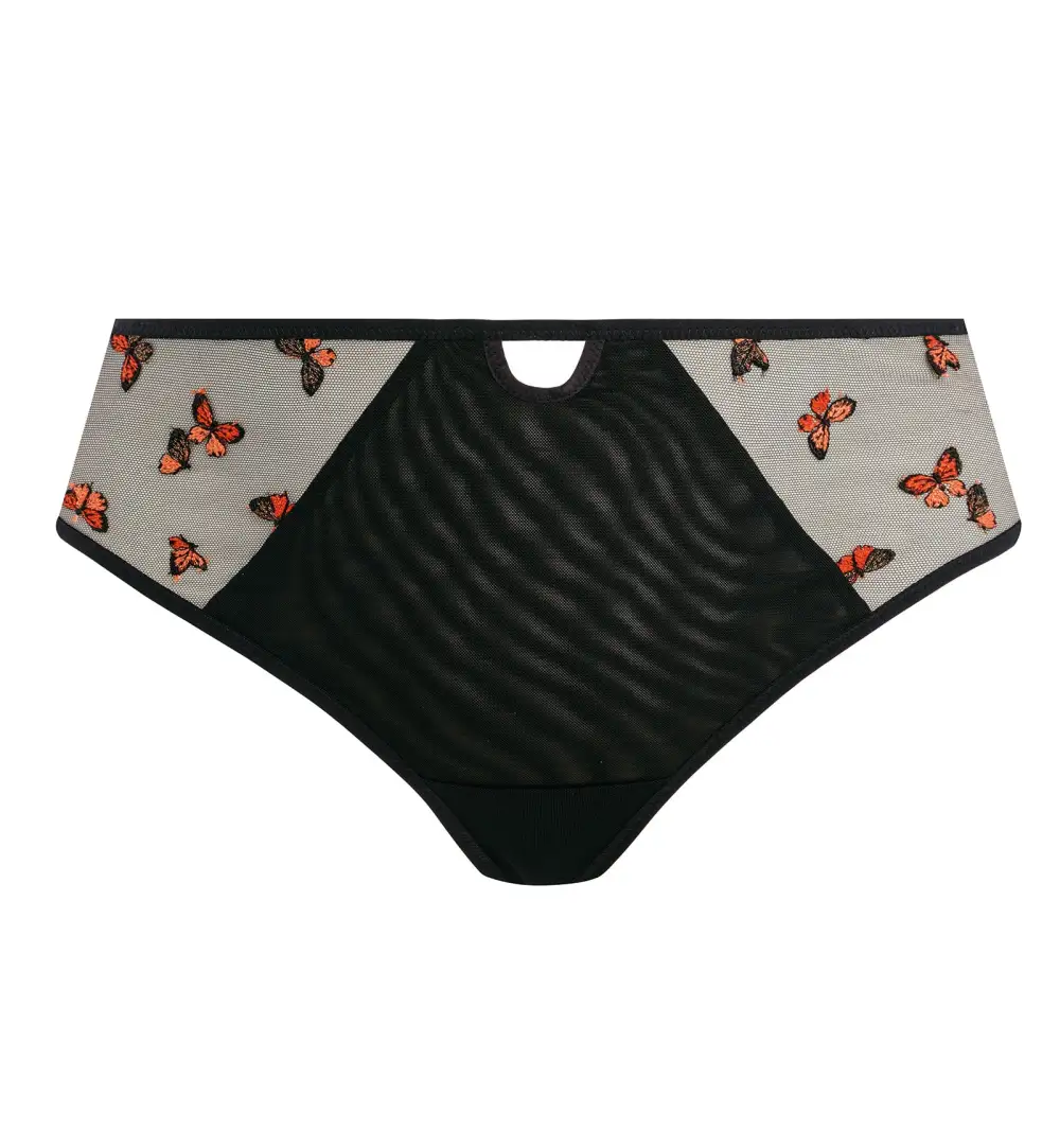 High-Waist Mesh Strappy Thong Panty
