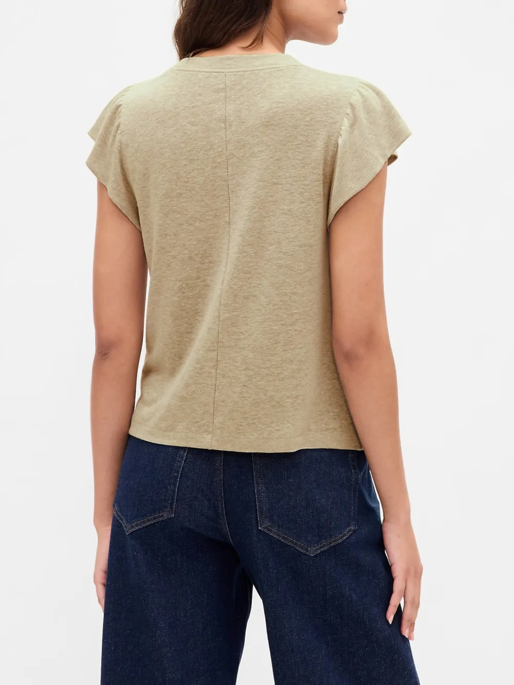 Solid Color Fitted T-Shirt
