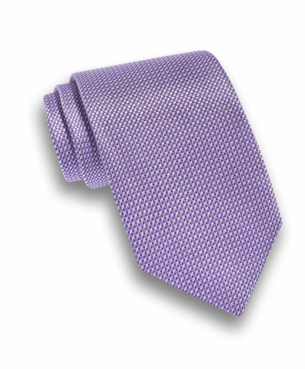 Polished Micro Jacquard Silk Tie