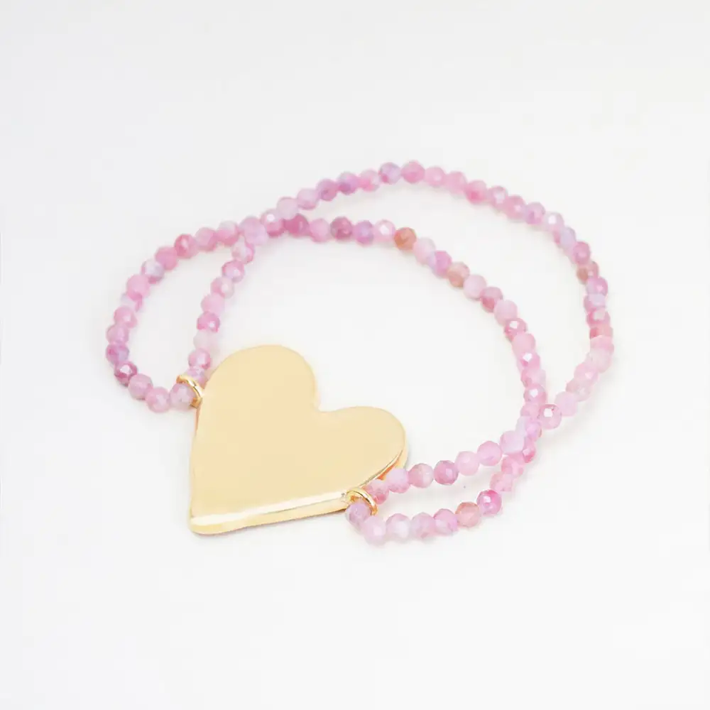 Heart Pendant Bracelet