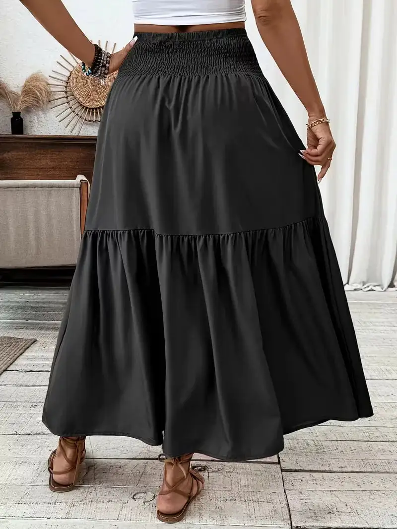 High Waist A-Line Skirt