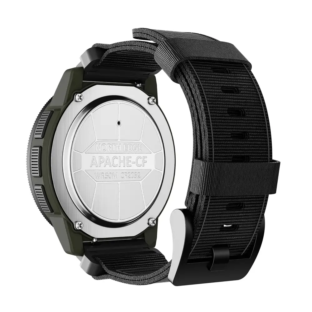 North Edge Altimeter Barometer Compass 50M Tactical Outdoor Watch APACHE-CF