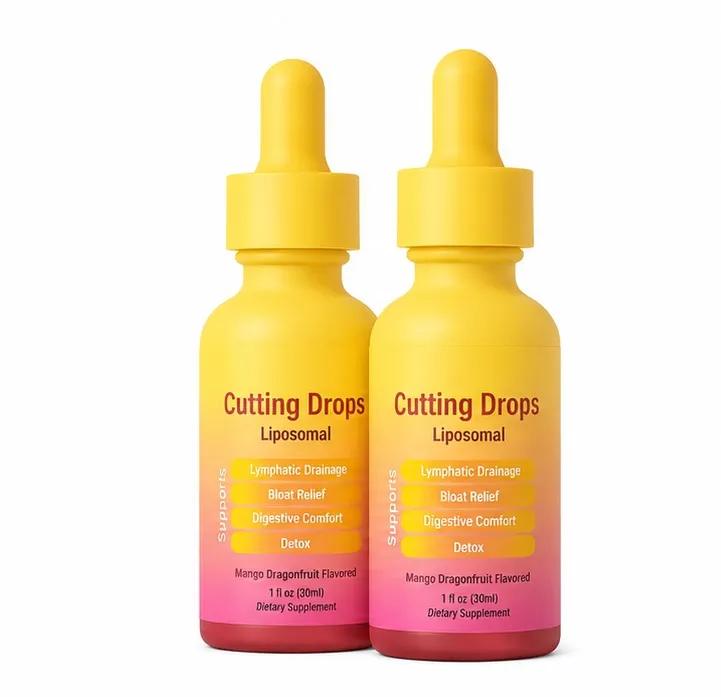 Cutting Drops – Lymphatic-Focused Debloat Formula with Dandelion, Cleavers, Burdock & Elderberry, Mango Dragonfruit Flavor