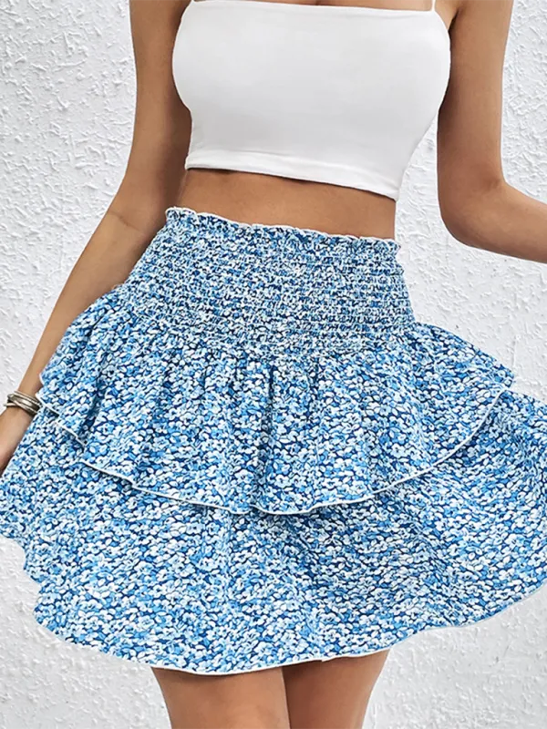 Softened Knit Printed Skirt