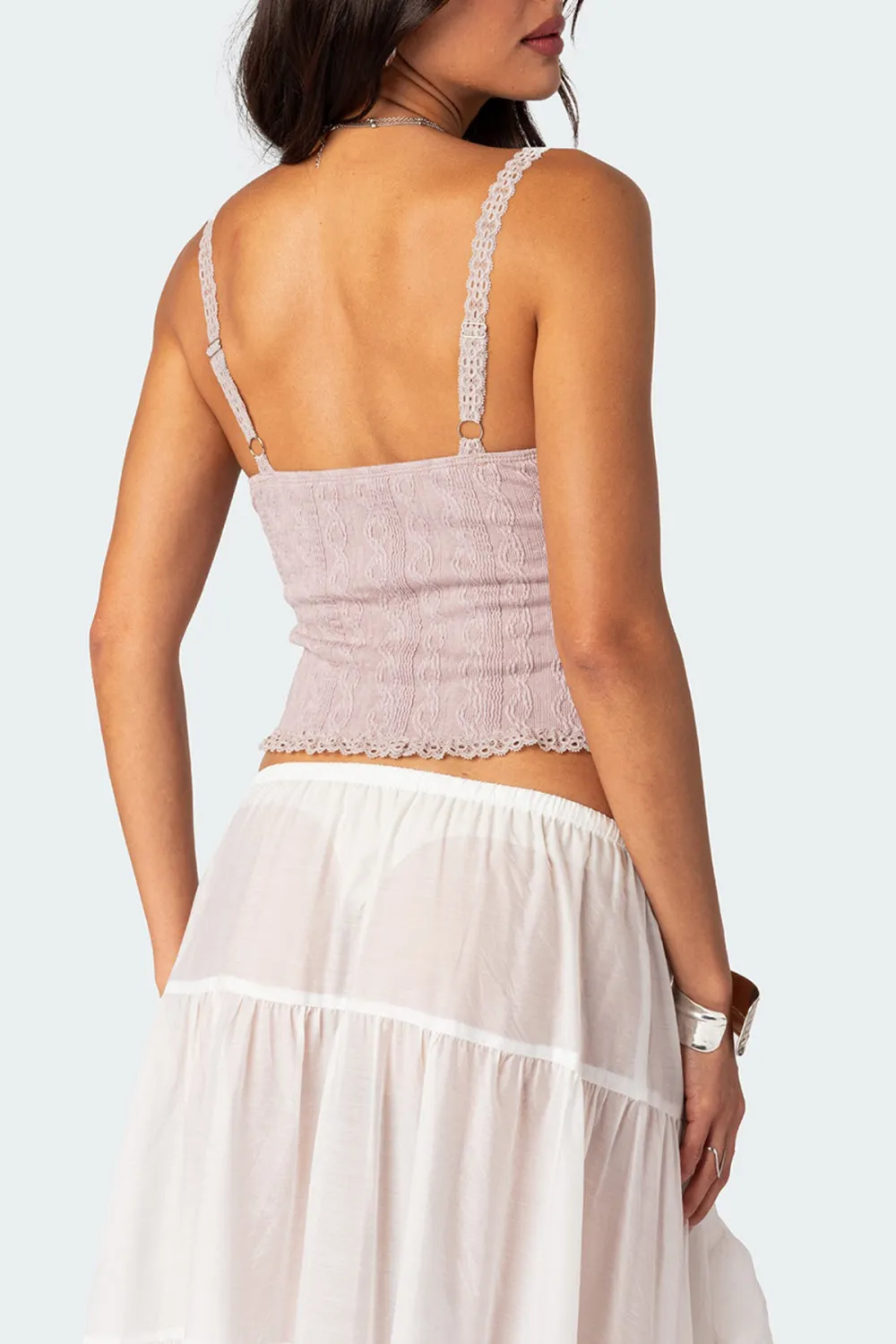 Lacey Knit Tank Top