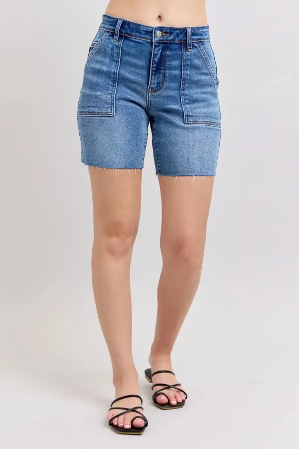 Pocket Detail Relaxed Bermuda Shorts