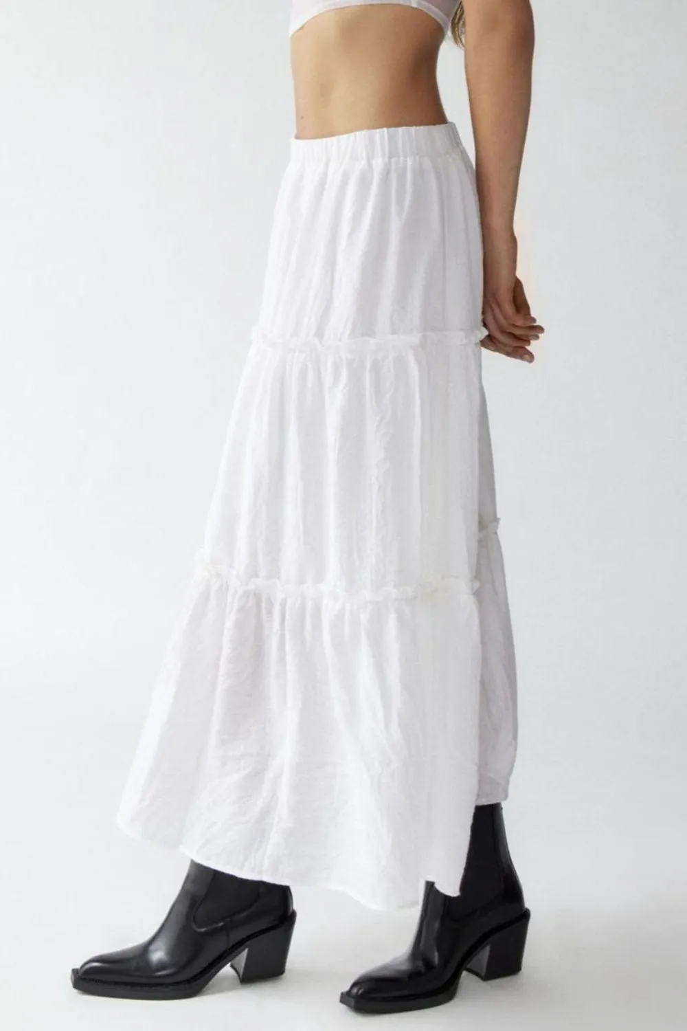 Frill Elastic Skirt