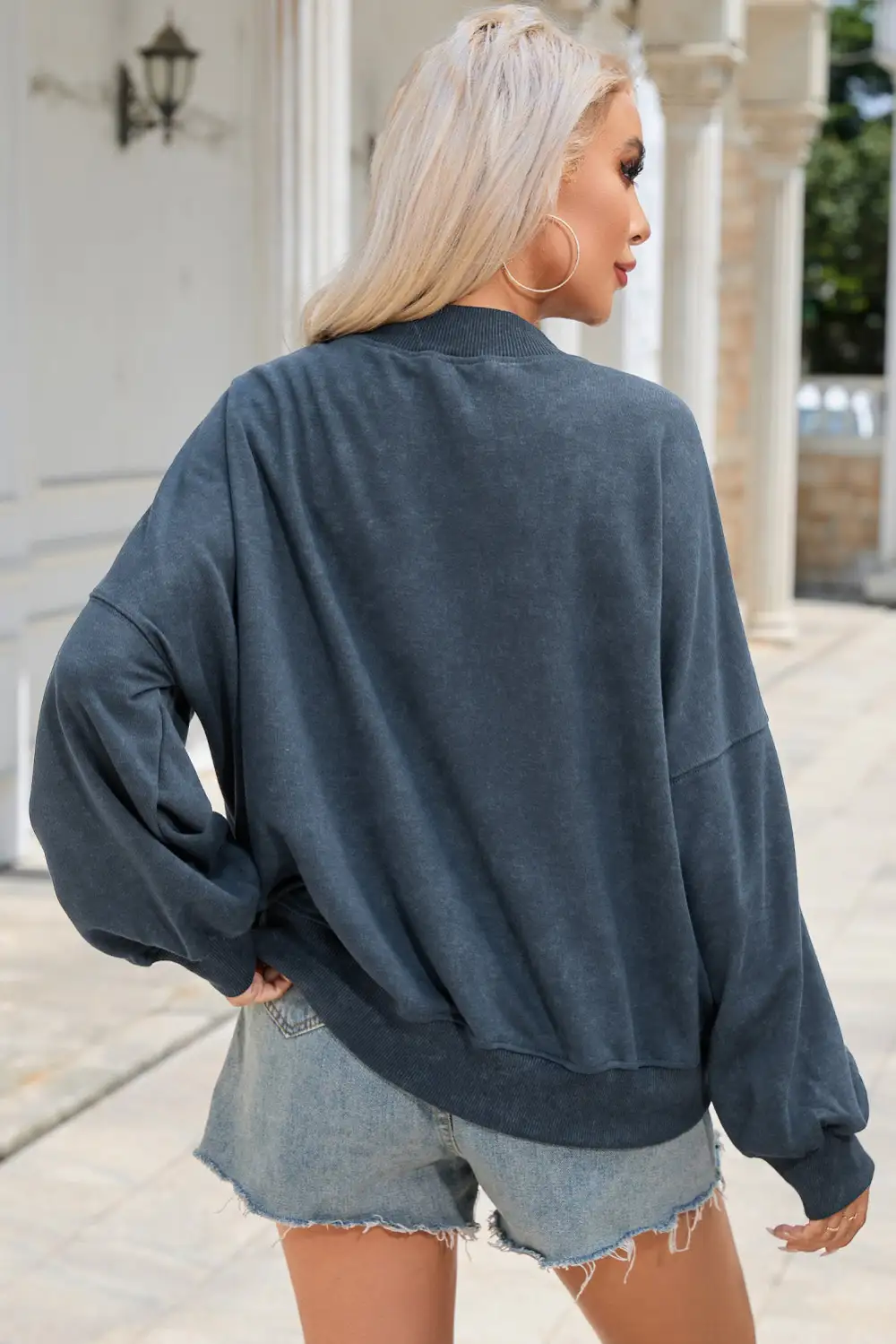 Everyday Drop Shoulder Crewneck Sweatshirt