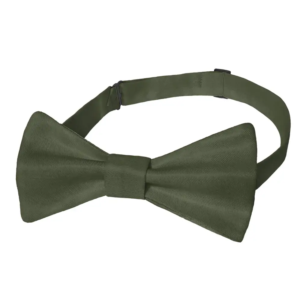Understated Solid Pattern Bow Tie