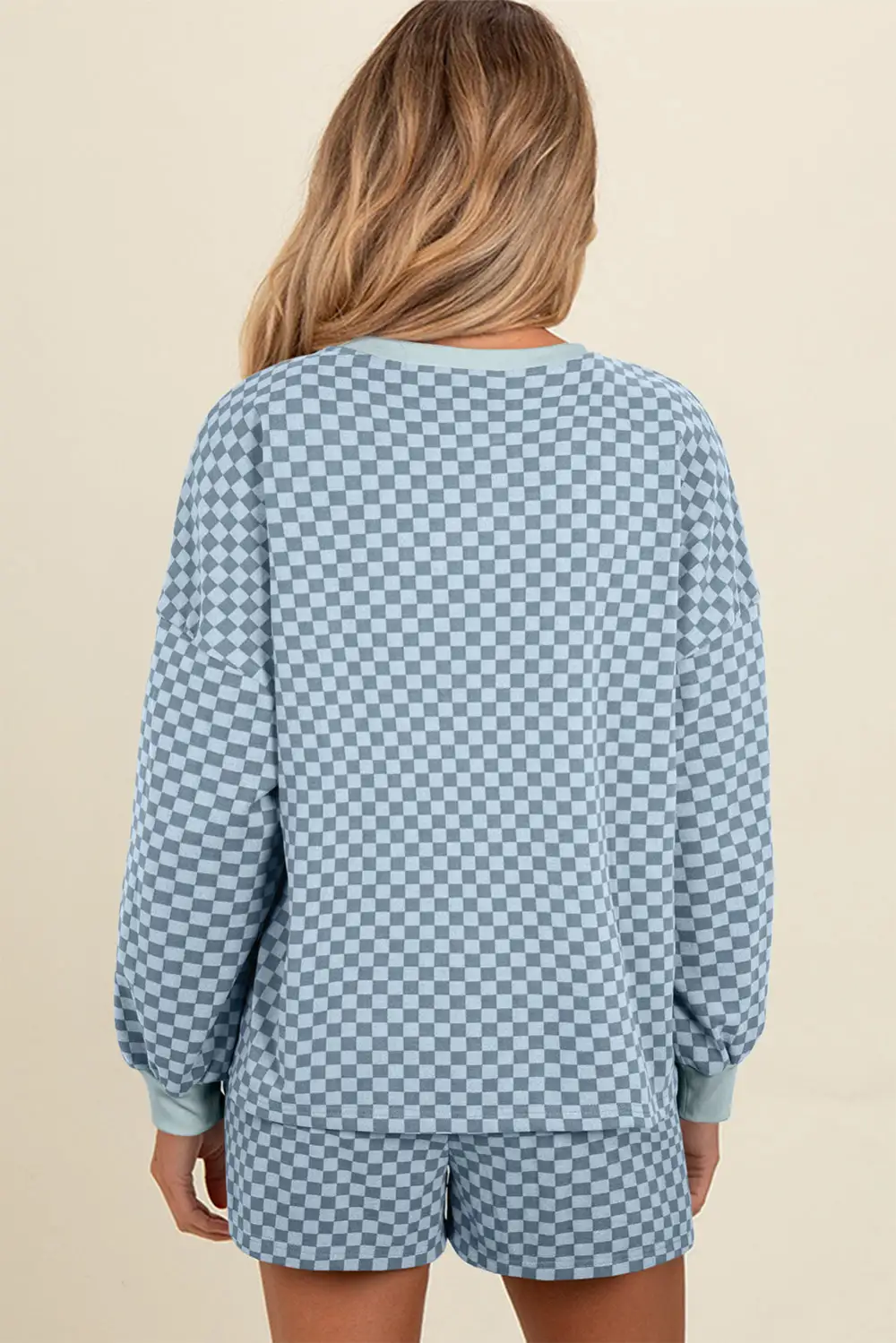 Long Sleeve Relaxed Shorts Lounge Set Layer