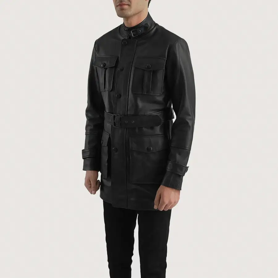 Men's Workwear Leather Jacket